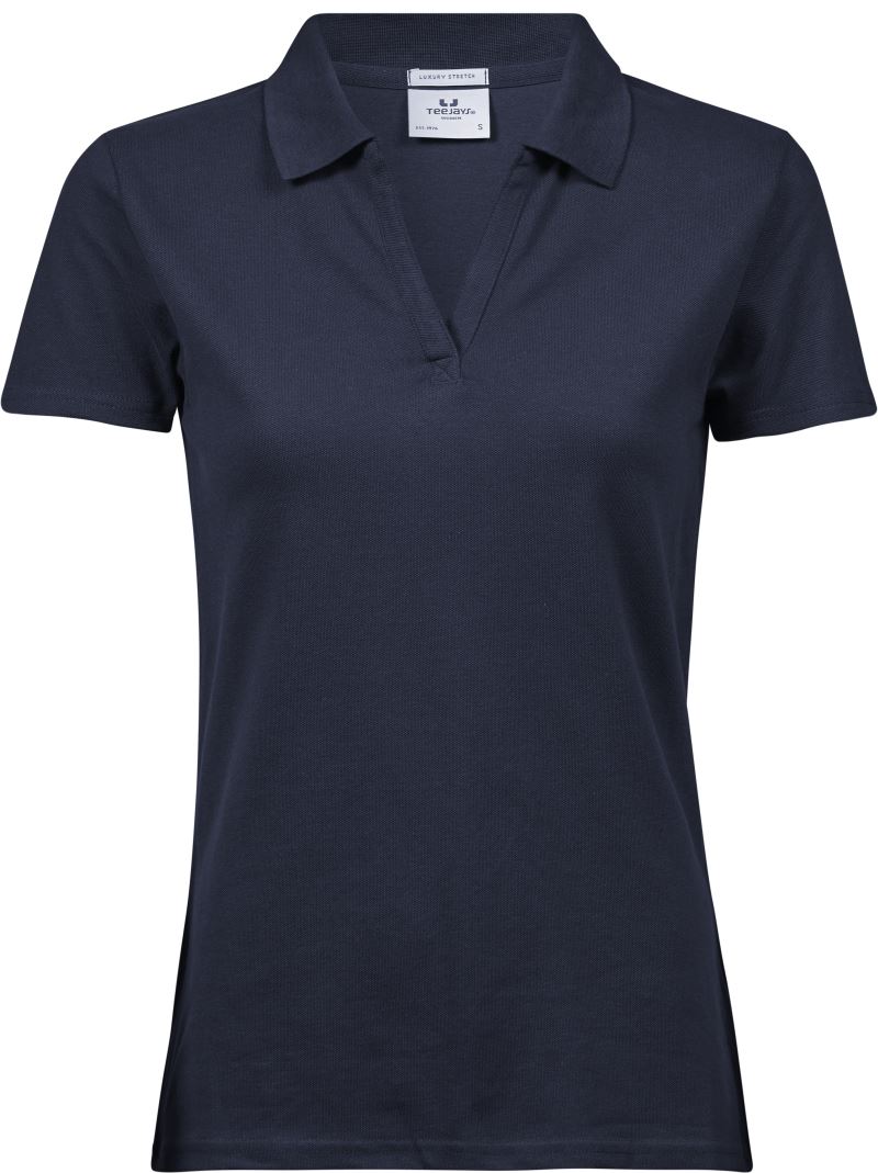 Damen V-Ausschnitt Luxury Stretch Piqué Polo Tee Jays | TJ 1409