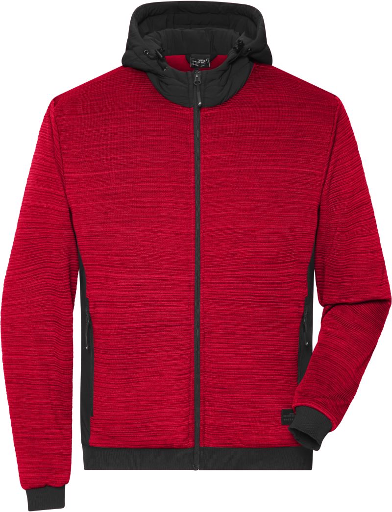 Wattierte Herren Hybrid Strickfleece Jacke Daiber | JN 1844 Wattierte Herren Hybrid Strickfleece Jacke Daiber | JN 1844