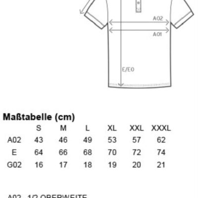 Damen Workwear Jersey Polo Promodoro | 4025 Grössentabelle Damen Workwear Jersey Polo Promodoro | 4025 Grössentabelle