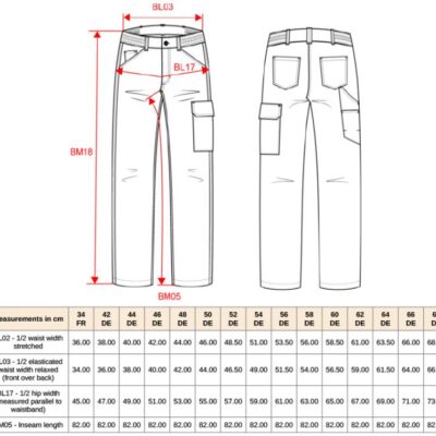 Unisex Stretch Workwear Hose Kariban WK | WK 709 (34-50)