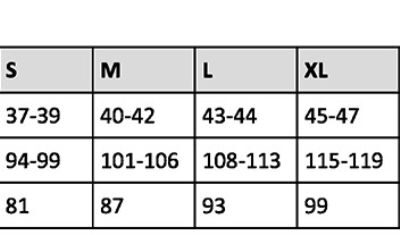 Herren T-Shirt langarm Onna | NN 270 Grössentabelle Herren T-Shirt langarm Onna | NN 270 Grössentabelle