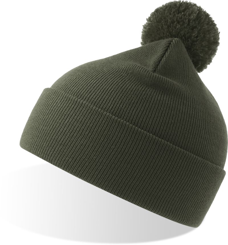 Strickmütze mit Pompon Atlantis | Wind-S Pompom