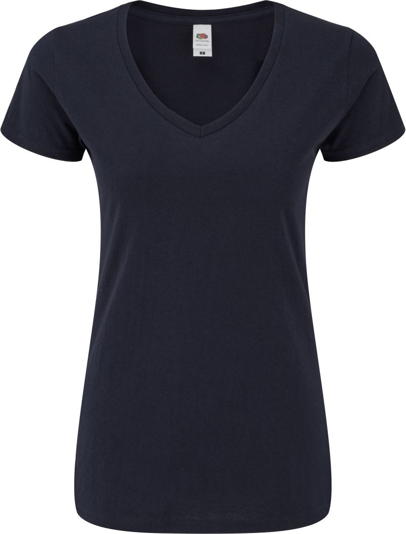 Damen V-Ausschnitt T-Shirt F.O.L. | Lady-Fit Iconic 150 V-Neck T