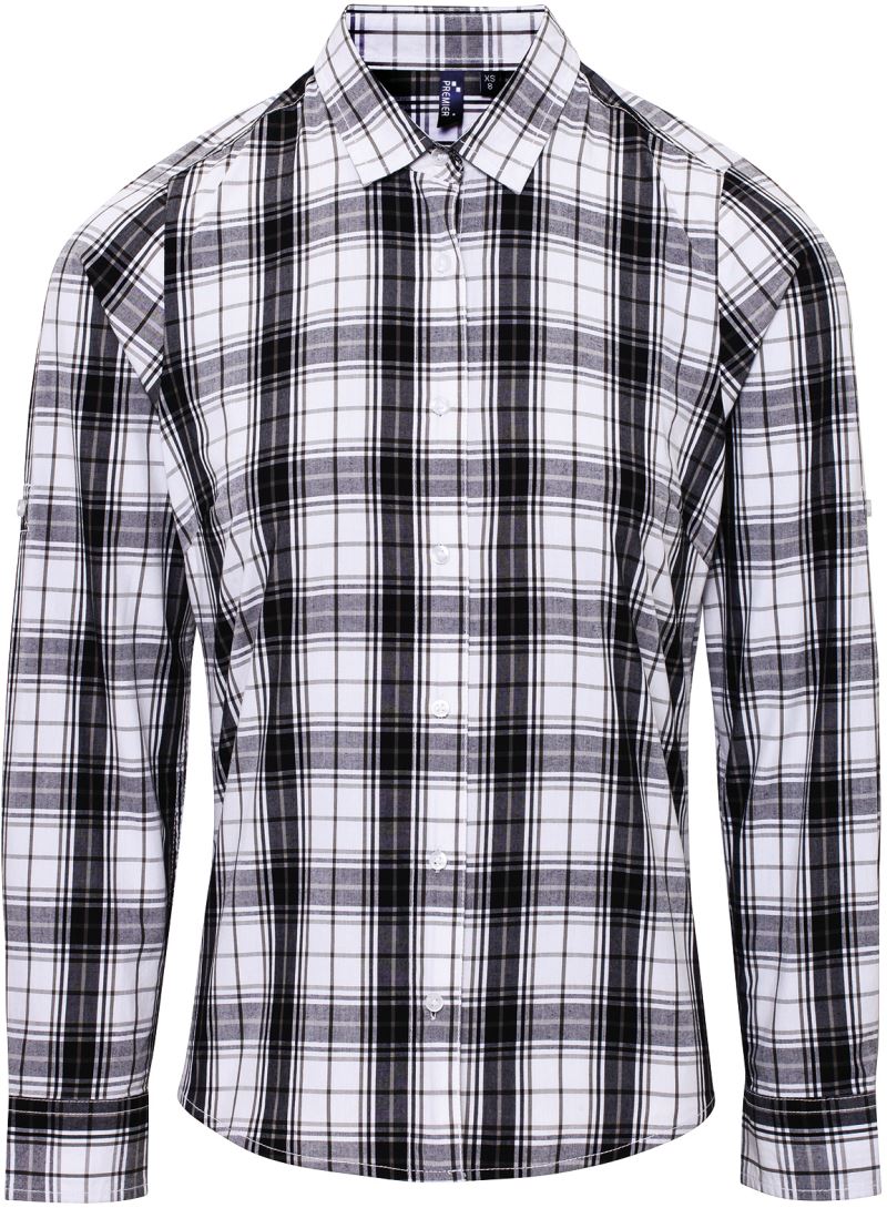 Popeline Bluse langarm "Ginmill" Premier | PR 354