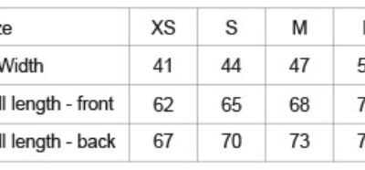 Damen Bio T-Shirt mit Umschlag Neutral | O 80012 Grössentabelle Damen Bio T-Shirt mit Umschlag Neutral | O 80012 Grössentabelle