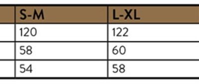 Kapuzen Bademantel The One | Bathrobe hooded Grössentabelle