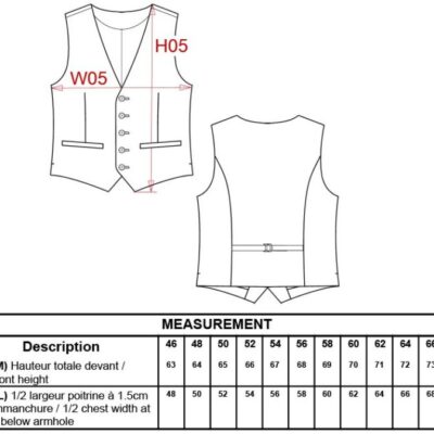 Herren Weste Kariban | K 501 Grössentabelle Herren Weste Kariban | K 501 Grössentabelle