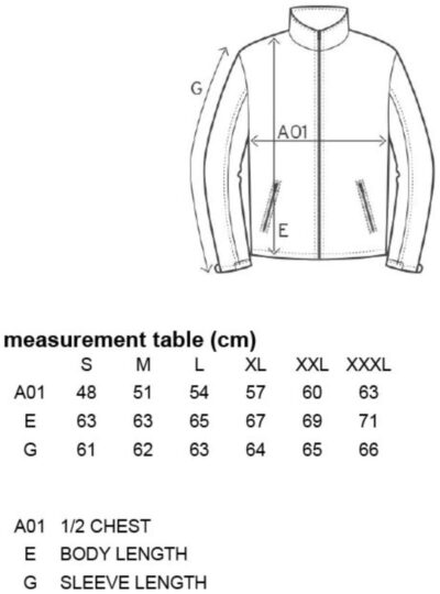 Damen 3-Lagen Softshell Jacke Promodoro | 7821 Grössentabelle Damen 3-Lagen Softshell Jacke Promodoro | 7821 Grössentabelle
