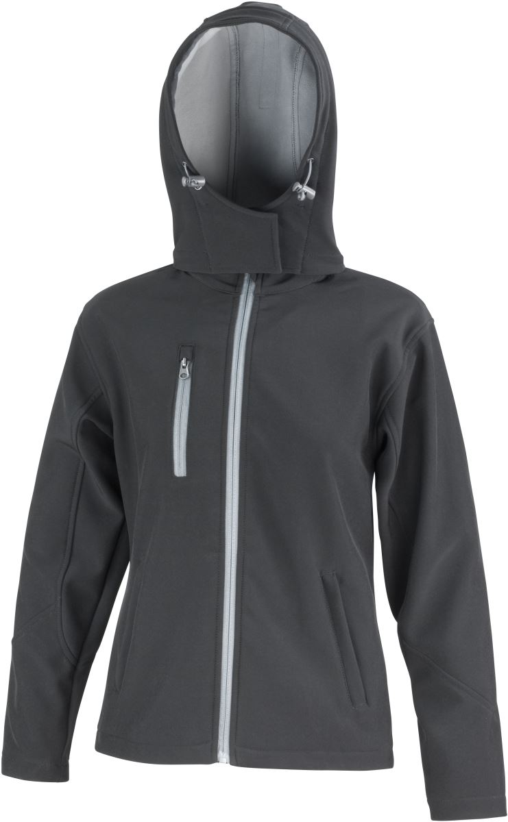 Damen 3-Lagen Softshell Kapuzenjacke Result Core | R 230F