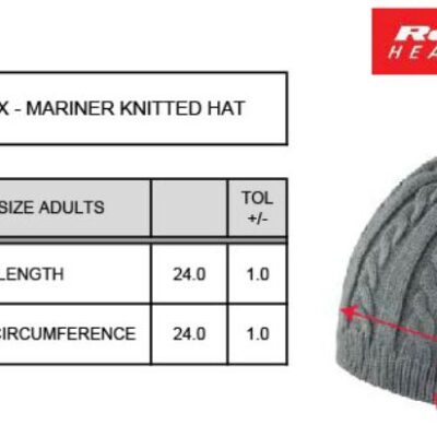 Strickmütze Result Winter Essentials | R 370X Grössentabelle Strickmütze Result Winter Essentials | R 370X Grössentabelle