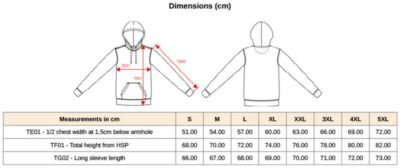 Umweltfreundlicher Herren Kapuzen Sweater Kariban | K 4027 Grössentabelle Umweltfreundlicher Herren Kapuzen Sweater Kariban | K 4027 Grössentabelle