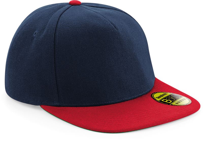 5 Panel Flatpeak Kappe Beechfield | B 660