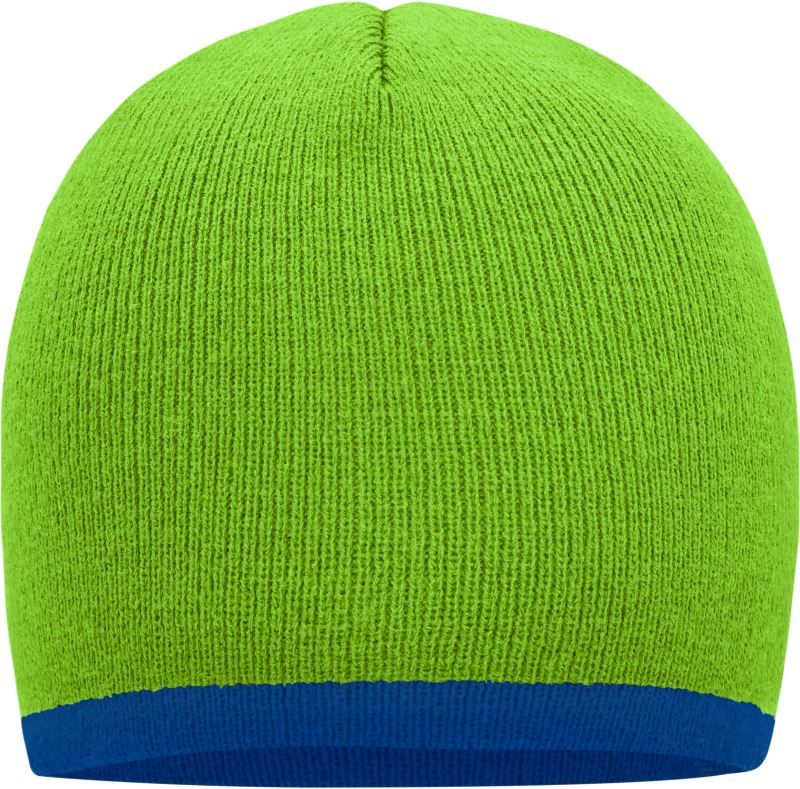 Strick Beanie mit Kontraststreifen Daiber | MB 7584