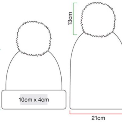 Strickmütze mit Streifen "Hygge" Beechfield | B 392 Grössentabelle Strickmütze mit Streifen "Hygge" Beechfield | B 392 Grössentabelle