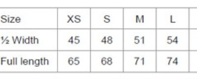 T-Shirt "Tiger" Neutral | T 61001 Grössentabelle T-Shirt "Tiger" Neutral | T 61001 Grössentabelle