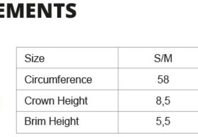 Bio Fischer Hut Neutral | O 93061 Grössentabelle