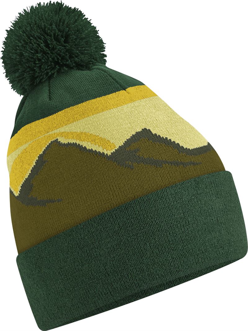 Strickmütze mit Pompon "Mountain Peaks" Beechfield | B 395R