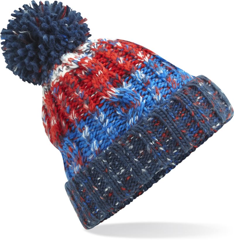 Strickmütze mit Pompon "Corkscrew" Beechfield | B 486