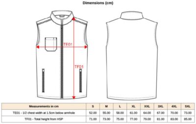 Herren Bodywarmer "Day-to-Day" Kariban WK | WK 6148 Grössentabelle Herren Bodywarmer "Day-to-Day" Kariban WK | WK 6148 Grössentabelle