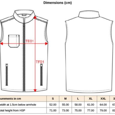 Herren Bodywarmer "Day-to-Day" Kariban WK | WK 6148 Grössentabelle Herren Bodywarmer "Day-to-Day" Kariban WK | WK 6148 Grössentabelle