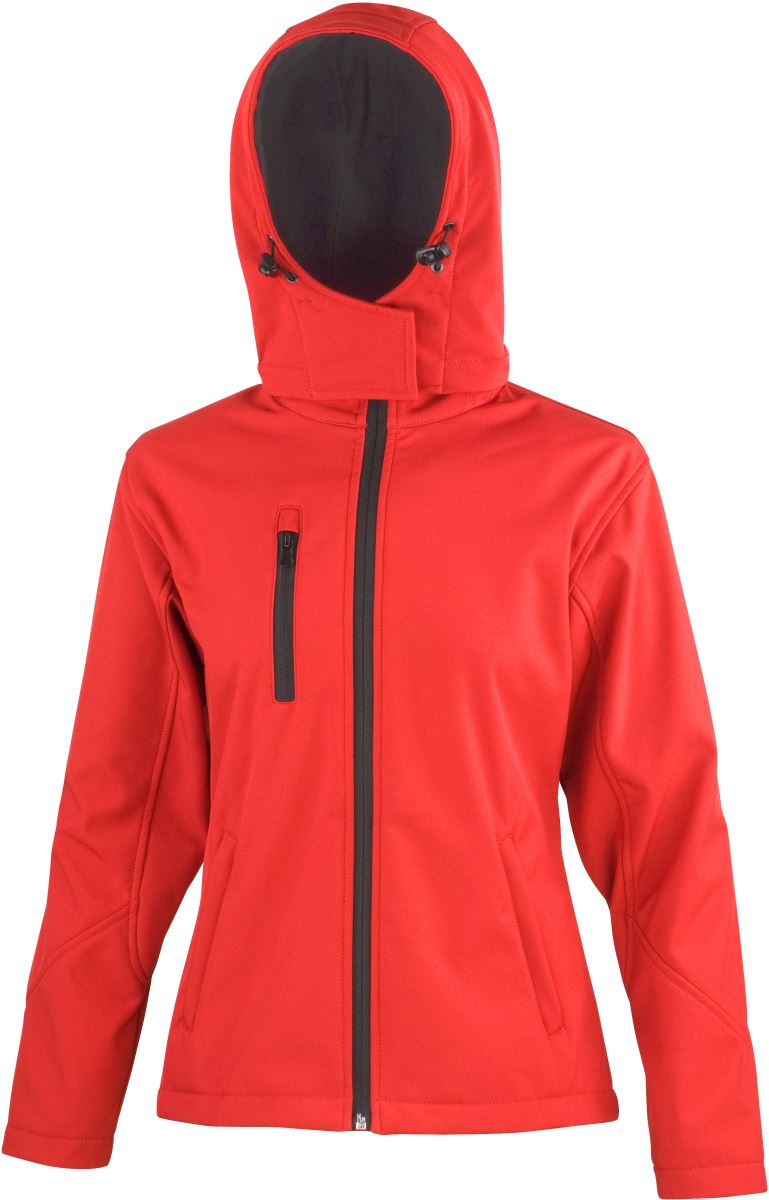 Damen 3-Lagen Softshell Kapuzenjacke Result Core | R 230F