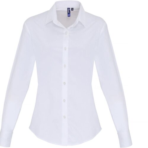 Popeline Stretch Bluse langarm Premier | PR 344