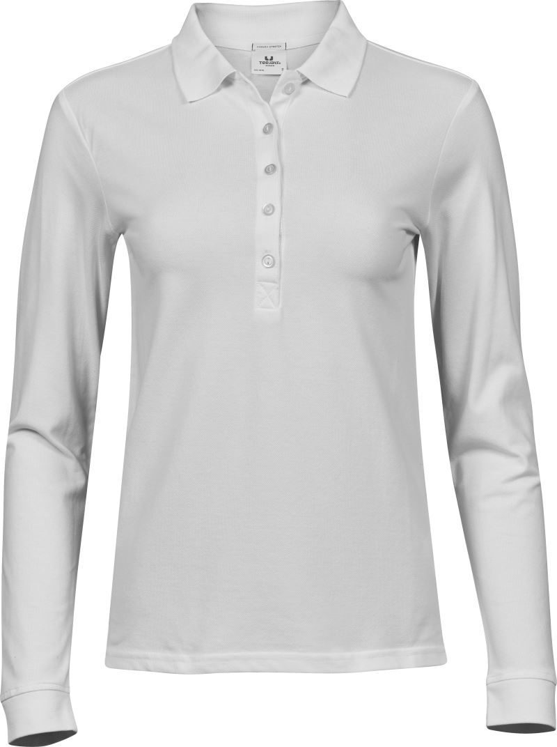 Damen Luxus Stretch Piqué Polo langarm Tee Jays | TJ 146