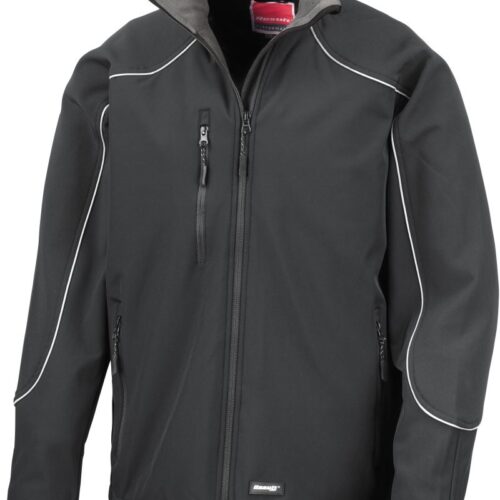 3-Lagen Kapuzen Softshell Jacke "Ice Fell" Result | R 118X