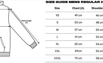 Herren Kapuzen Sweater "Essentials" True Blanks | Mens Regular Hoodie Grössentabelle Herren Kapuzen Sweater "Essentials" True Blanks | Mens Regular Hoodie Grössentabelle