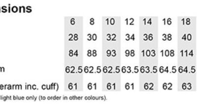 Oxford Bluse langarm Kustom Kit | KK 702 (26-28) Grössentabelle Oxford Bluse langarm Kustom Kit | KK 702 (26-28) Grössentabelle