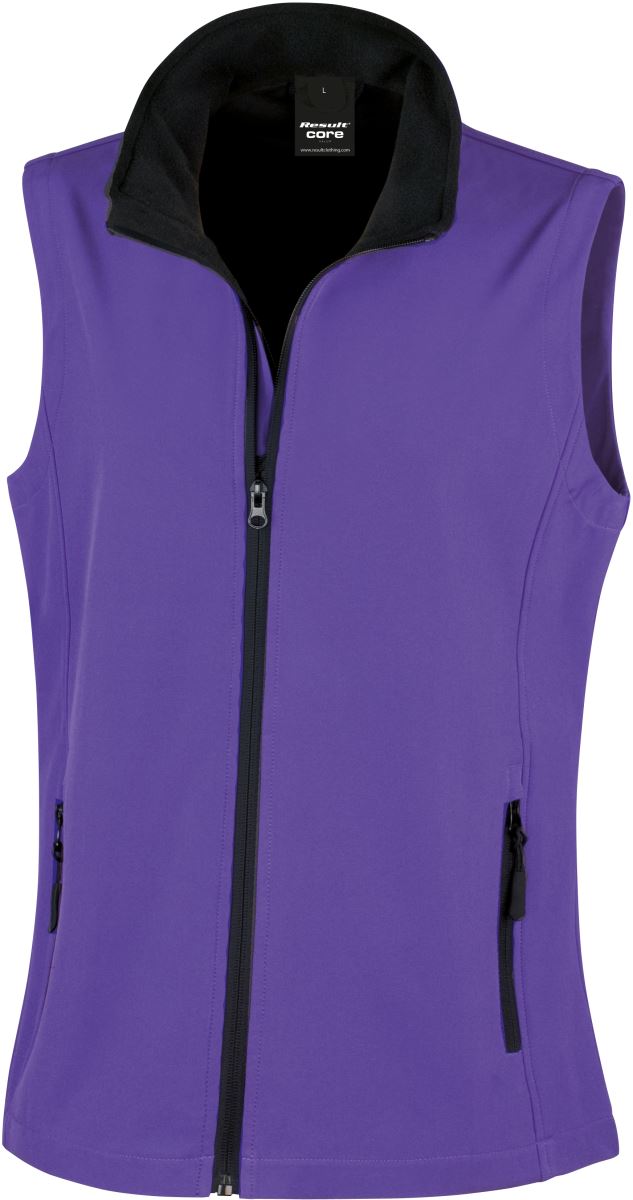 Damen 2-Lagen Softshell Gilet "Printable" Result Recycled | R 232F