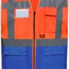 hi vis orange/royal blue