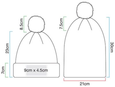 Snowstar® Patch Beanie Beechfield | B 443 Grössentabelle