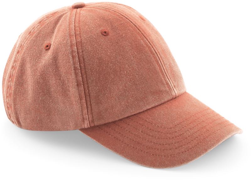 6 Panel Niedrigprofil Kappe "Vintage" Beechfield | B 655