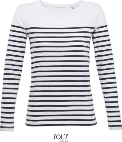 Damen T-Shirt langarm gestreift SOL'S | Matelot LSL Women