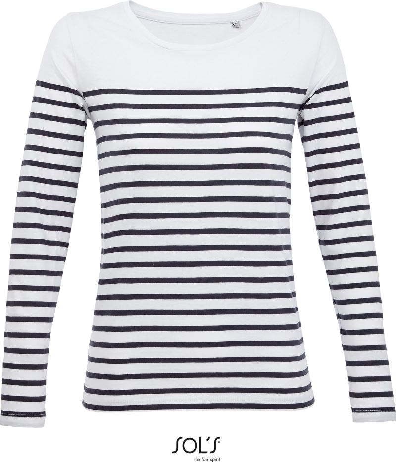Damen T-Shirt langarm gestreift SOL'S | Matelot LSL Women