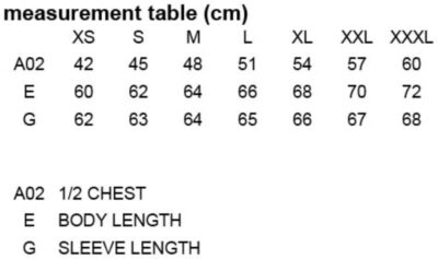 Damen Kapuzen Sweatjacke "X.O" Promodoro | 1751 Grössentabelle Damen Kapuzen Sweatjacke "X.O" Promodoro | 1751 Grössentabelle