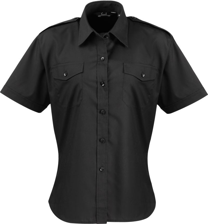 Piloten Bluse kurzarm Premier | PR 312