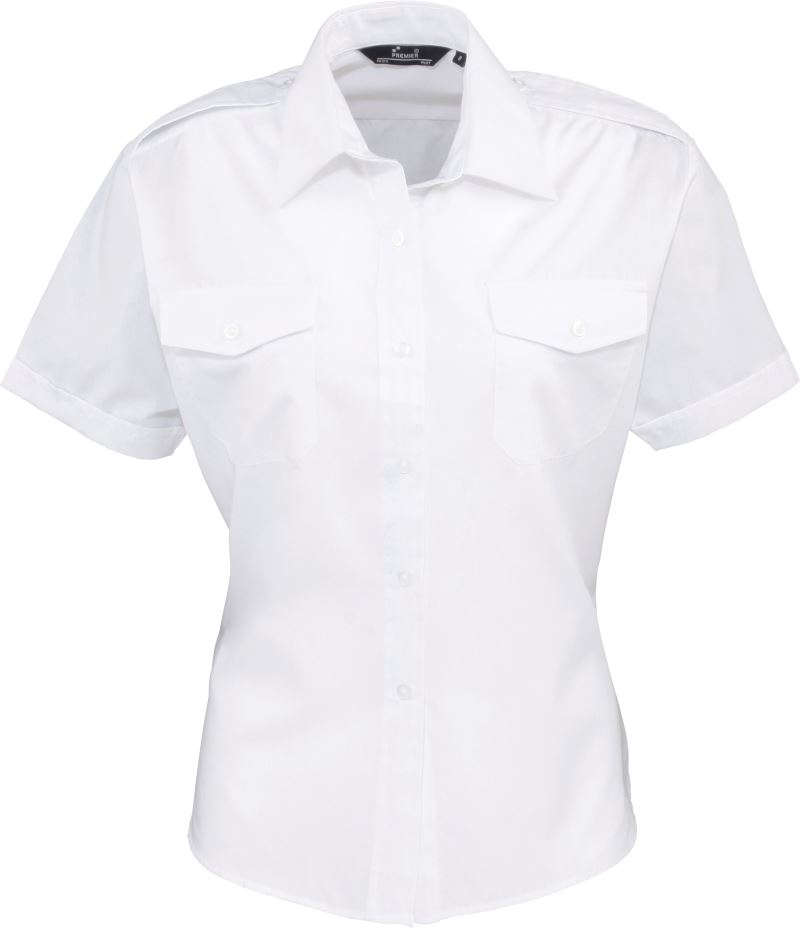 Piloten Bluse kurzarm Premier | PR 312
