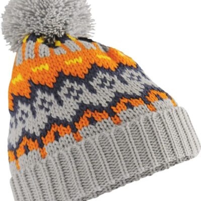 Strickmütze mit Pompon "Retro Ski" Beechfield | B 528