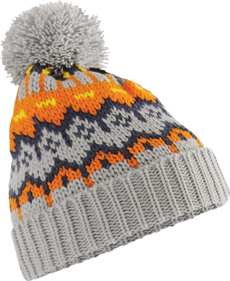 Strickmütze mit Pompon "Retro Ski" Beechfield | B 528