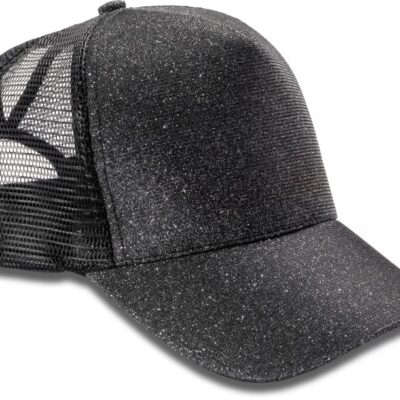 5 Panel Mesh Glitzer Kappe "New York" Result Headwear | RC 090X