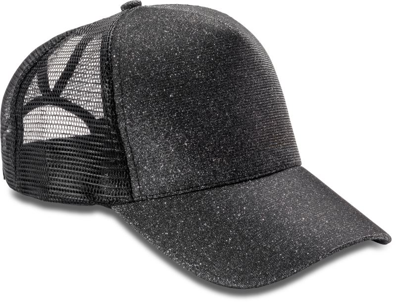 5 Panel Mesh Glitzer Kappe "New York" Result Headwear | RC 090X