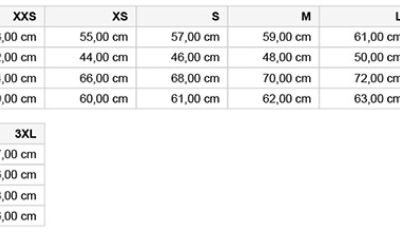 Bio College Jacke Daiber | 8044 Grössentabelle