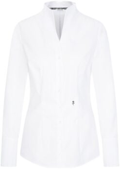 Popeline Bluse mit Kelchkragen langarm Seidensticker | Chalice Blouse Slim LSL