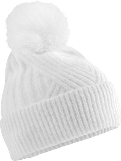 Strickmütze mit Pompon "Snow Luxe" Beechfield | B 529