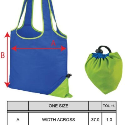 Einkaufstasche verstaubar Result Core | R 002X Grössentabelle