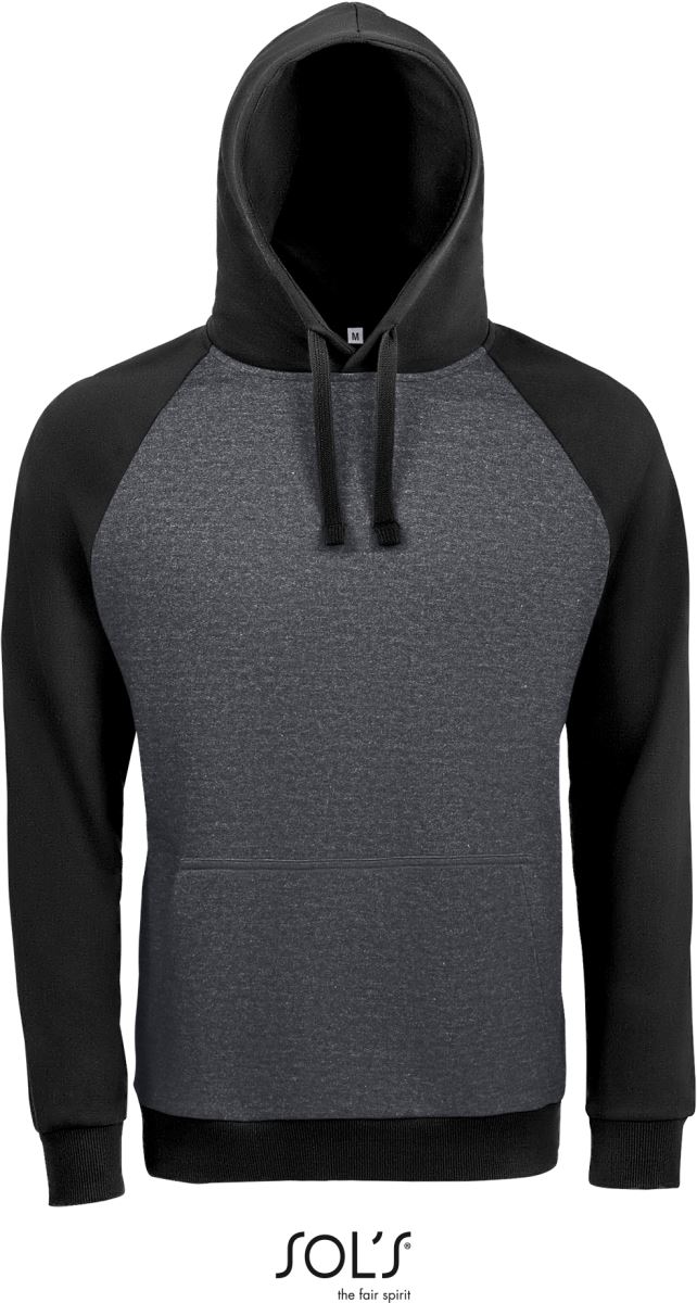 Unisex Raglan Kapuzen Sweater 2-farbig SOL'S | Seattle