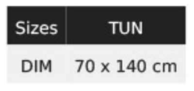 Duschtuch SOL'S | Peninsula 70 Grössentabelle