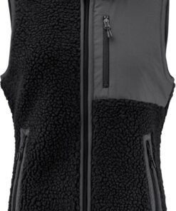 Damen Sherpa Fleece Weste "Two-Tone" James Harvest | Kingsley Fleece Vest Women